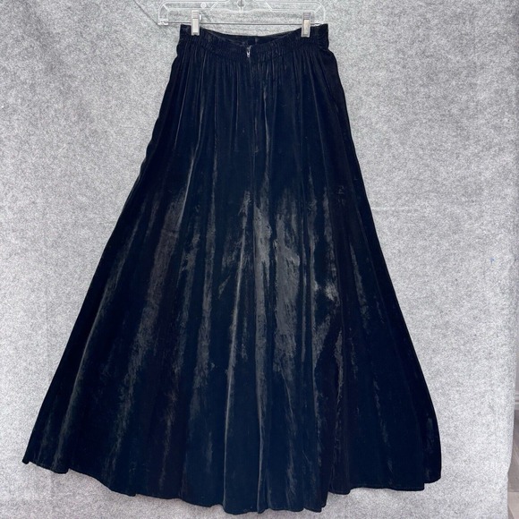 Double D Ranch Women Skirt Size Small Black Maxi Elastic Western Cowgirl Rodeo - Picture 8 of 11